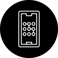 mobile pattern lock Vector Icon Style