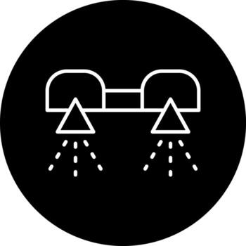 flyboarding Vector Icon Style