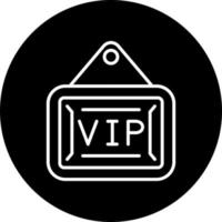 VIP zona vector icono estilo