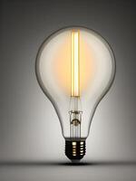 3D render of light bulb. . photo