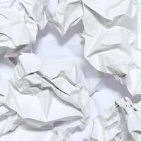 white paper crumpled texture background. . photo