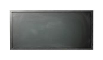 frame of blank blackboard isolated on white background. chalkboard. . photo