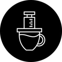 aeropress vector icono estilo