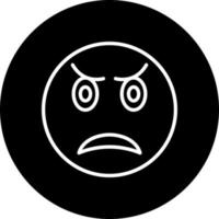 Upset Vector Icon Style