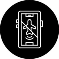 airplane mode inactive Vector Icon Style