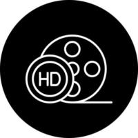 hd película vector icono estilo