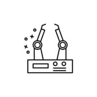 Factory industry machine vector icon
