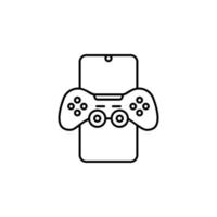 Joystick mobile game vector icon