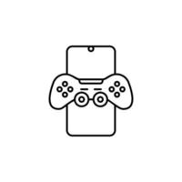 Joystick mobile game vector icon