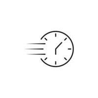 time , speed vector icon