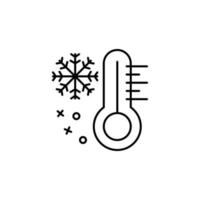 Thermometer celsius weather vector icon