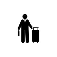 Travel, hotel, text, product vector icon