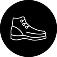 caminante botas vector icono estilo