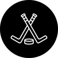 Ice Hockey Vector Icon Style