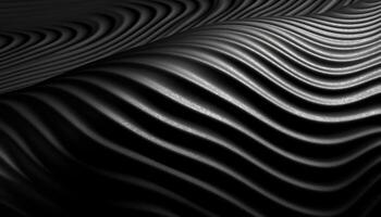 Wavy Black Textured Metallic 3D Background photo