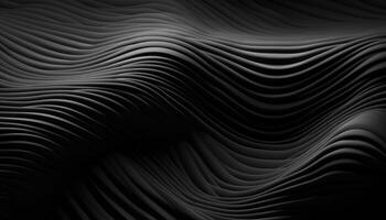 Wavy Black Textured Metallic 3D Background photo