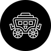 Desert Carriage Vector Icon Style