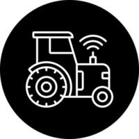 Smart Tractor Vector Icon Style