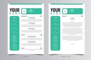 Professional Modern Resume Template, CV Template. Free Download vector