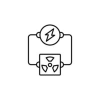 Nuclear, energy vector icon