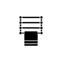 Hanger, bathroom, furniture vector icon