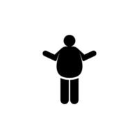 Belly, bloat, stomach vector icon