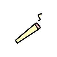 Cigarette, smoke vector icon