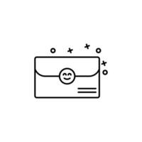 Mail envelope friend vector icon