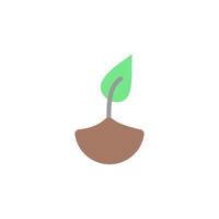 Leaf power of nature vector icon