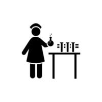 Experiment, lab, people, research vector icon