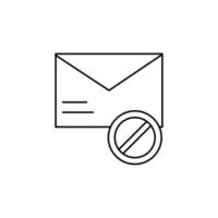 Failed, message, email vector icon