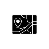 Map location address vector icon