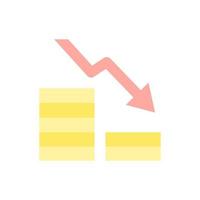 coin arrow vector icon