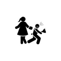 Calm, parenting, running vector icon