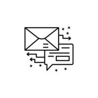 Message chip message vector icon