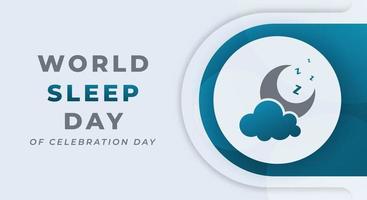 World Sleep Day Celebration Vector Design Illustration for Background, Poster, Banner, Advertising, Greeting Card