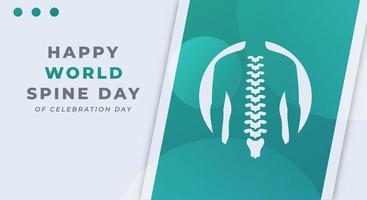 World Spine Day Celebration Vector Design Illustration for Background, Poster, Banner, Advertising, Greeting Card