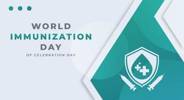 World Immunization Day Celebration Vector Design Illustration for Background, Poster, Banner, Advertising, Greeting Card