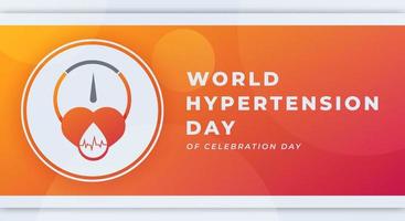 World Hypertension Day Celebration Vector Design Illustration for Background, Poster, Banner, Advertising, Greeting Card