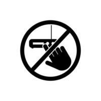 do not touch, modem vector icon