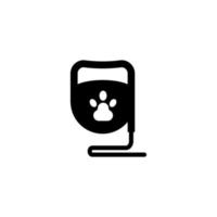 Leash, dog vector icon