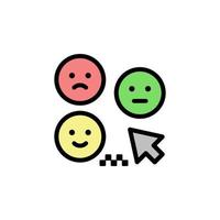 Feedback, emoji vector icon