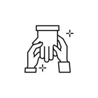 Massage hand vector icon