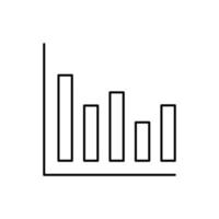Bar chart, SEO vector icon