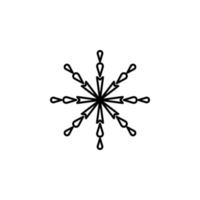 Snowflake vector icon