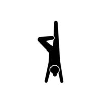 Women, yoga, position vector icon