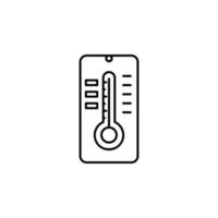 Temperature mobile vector icon