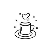 Coffee, drink, cup vector icon