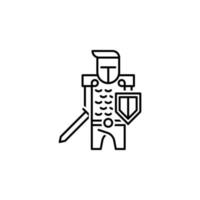 Knight hero vector icon