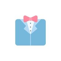 Tuxedo color vector icon